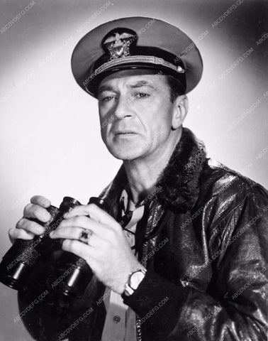 Gary Cooper portrait with binoculars film You're in the Navy Now 4935-29