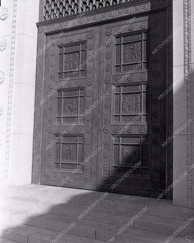 Historic Los Angeles early mission fort doors restored 4b09-144