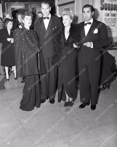 Gary Cooper wife Inez Tyrone Power wife Annabella film premiere 4b10-104