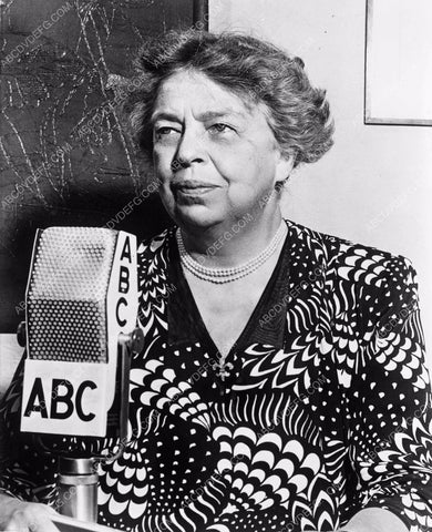 First Lady Eleanor Roosevelt for ABC Radio broadcast 4b10-270