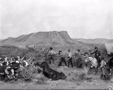 cool old school museum diorama western settlers hunting party 4b10-282