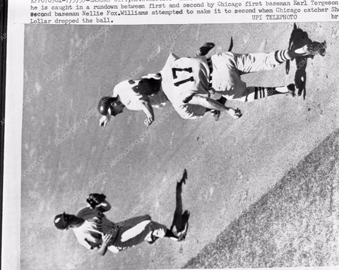 baseball Chi White Sox v Kansas City Athletics Nellie Fox 4b10-450