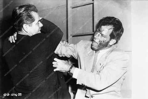 Glenn Ford Lee Marvin duking it out film noir The Big Heat 5052-08