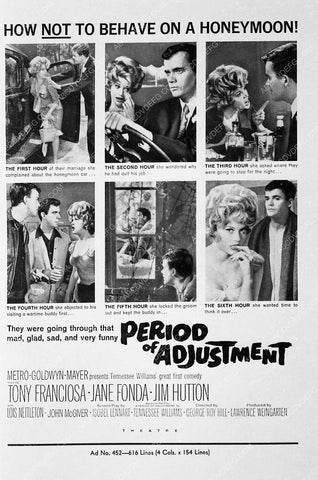 Jane Fonda Tony Franciosa film Period of Adjustment 5073-01