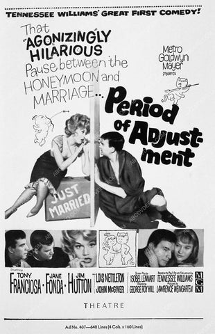 Jane Fonda Tony Franciosa film Period of Adjustment 5073-37