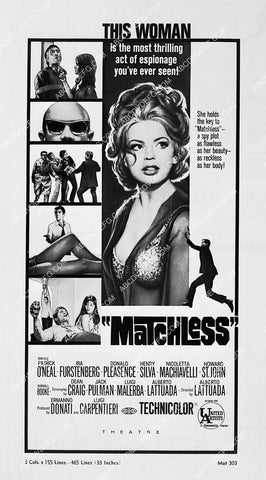 ad slick Ira von Furstenberg film Matchless 5096-01