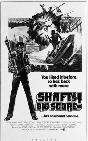 ad slick Richard Roundtree blacksploitation film Shaft's Big Score 5118-06