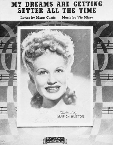 sheet music Marion Martin My Dreams Are Getting Better All The Time 5171-06