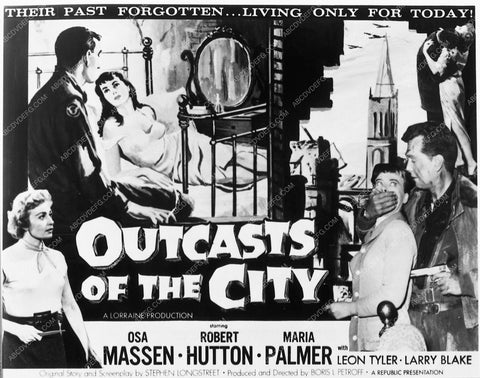 ad slick Osa Massen Robert Hutton film Outcasts of the City 5189-02