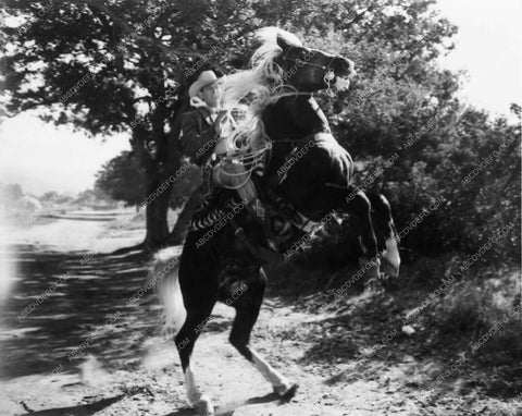 cowboy star Rex Allen on his horse Koko rearing up 5190-28