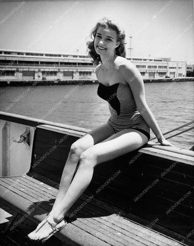 Yvette Mimieux sexy in swimsuit a day boating 5347-35
