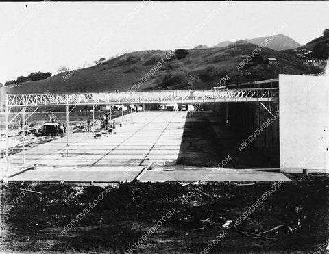1915 historic Los Angeles Hollywood Universal Studios being built (the first stage) 5416-27