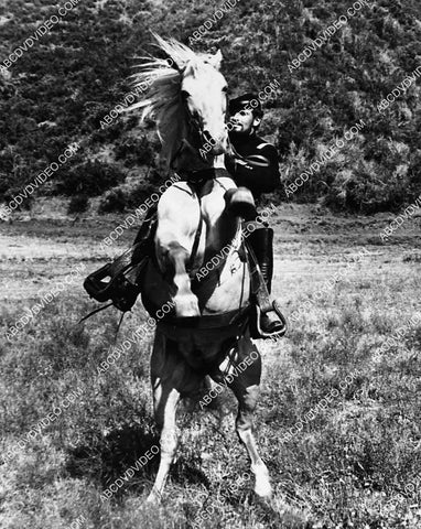 Charlton Heston on his rearing horse film Major Dundee 5588a-015