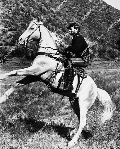 Charlton Heston on his horse film Major Dundee 5588a-016