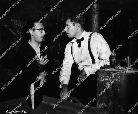 behind the scenes Charlton Heston and writer or script supervisor film Bad for Each Other 5588a-022