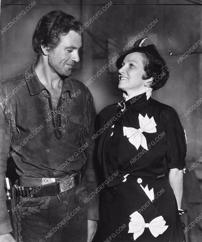 great candid Gary Cooper on set film The Plainsman I think 5599-06