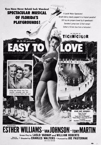 ad slick Esther Williams film Easy to Love 5622-06