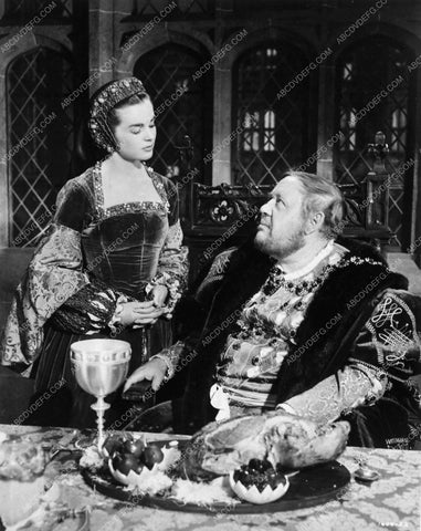 Jean Simmons Charles Laughton from Young Bess 5661-08