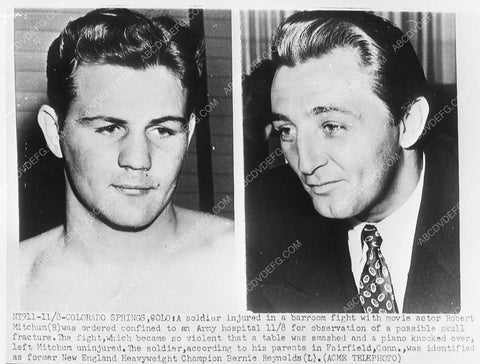 news photo Robert Mitchum gets in bar fight w pro boxer Bernie Reynolds & wins 5717-01