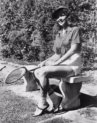 Mara Corday ready for some tennis 5756-31