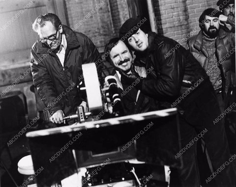 Sylvester Stallone with crew members on set film Paradise Alley 5845-32