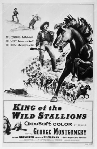 ad slick George Montgomery film King of the Wild Stallions 5951-01