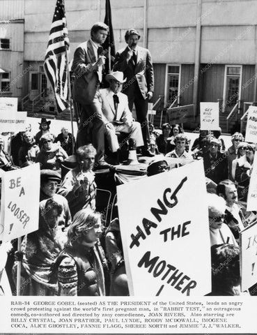 George Gobel leads angry crowd in protest about first pregnant man 5966-06