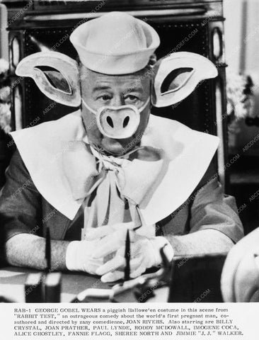 George Gobel in a piggish halloween costume from Rabbit Test 5966-17