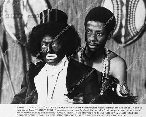 Jimmie Walker w blackface ventriloquist dummy film Rabbit Test 5967-11