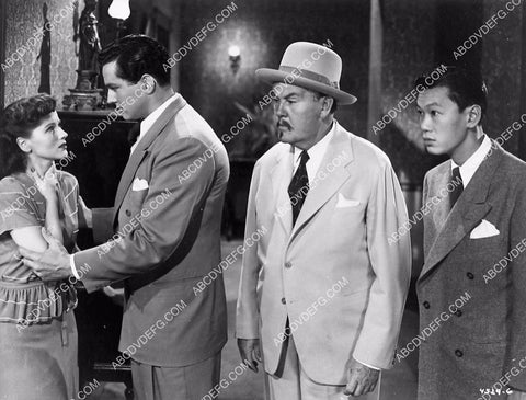 Teala Loring Benson Fong Sidney Toler film Charlie Chan Dark Alibi 6254-18