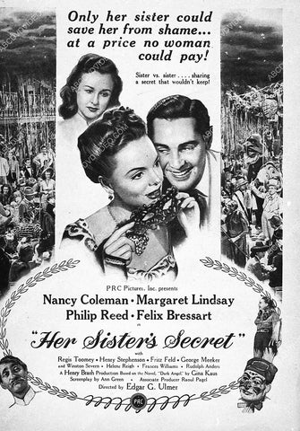 ad slick Nancy Coleman film Her Sister's Secret 6397-01