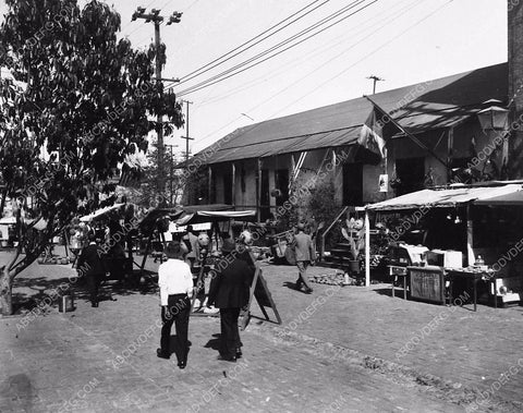 1938 historic Los Angeles Hollywood movie shoot at Olvera Street California 6486-32