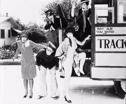 man and babes board a bus unknown silent comedy film 6522-26