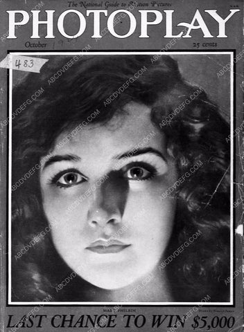 Mary Philbin Photoplay magazine cover 6549-19