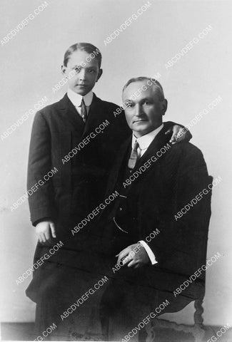 Fredric March (age 12) and father portrait 6573-26