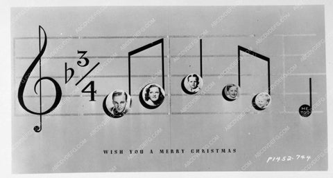 unusual Paramount Bing Crosby and family Christmas Promo 6600-31