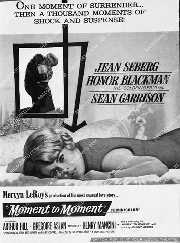 ad slick Jean Seberg film Moment to Moment 6629-01