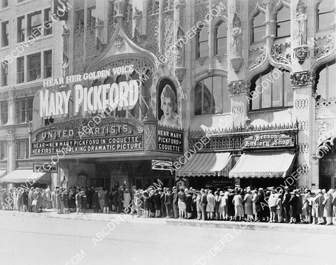 historic Los Angeles Hollywood United Artists Theatre Marquee premiere film Coquette 6766-18