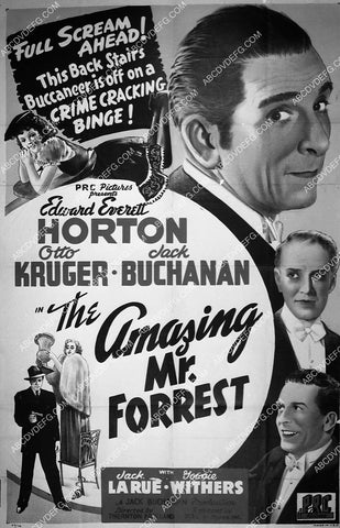 ad slick Edward Everett Horton film The Amazing Mr Forrest 6774-11