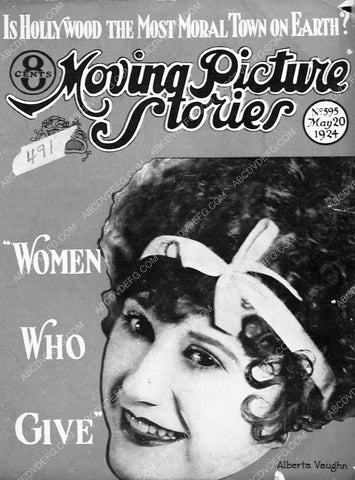 Alberta Vaughn Moving Picture Stories magazine cover 6832-34