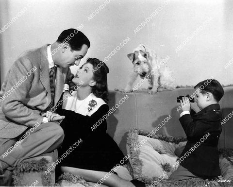 William Powell, Myrna Loy, Asta the dog, Richard Hall film Shadow of the Thin Man 6861-015