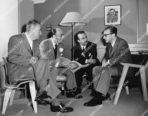 candid Charles Vidor, Johnny Green, Bronislau Kaper in a meeting 6861-026