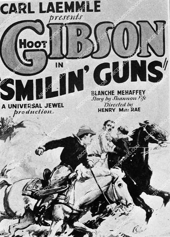 ad slick Hoot Gibson film Smilin Guns 6877-015