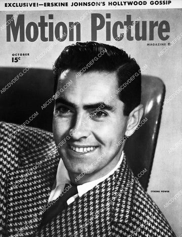 Tyrone Power Motion Picture Magazine cover 6886-20