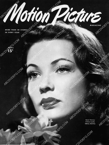 Gene Tierney Motion Picture Magazine cover 6886-25
