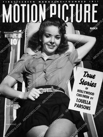 Ida Lupino Motion Picture Magazine cover 6886-32