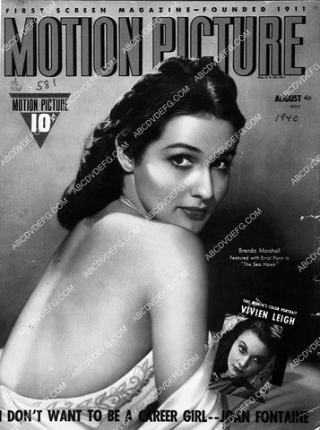 Brenda Marshall Motion Picture Magazine cover 6886-33