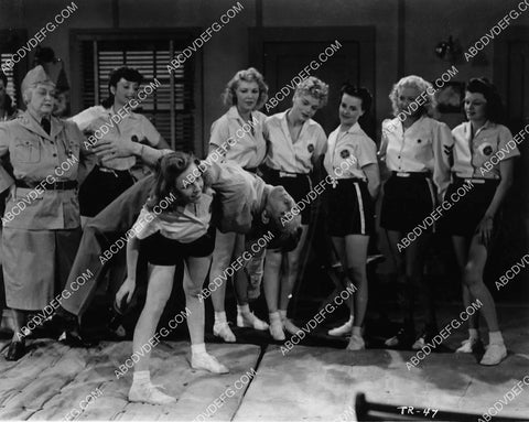 Veda Ann Borg Marie Wilson and girls take self defense class film She's in the Army Now 6942-14