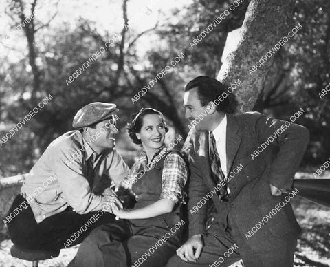 candid Joel McCrea, Merle Oberon and some exec film These Three 6943-011
