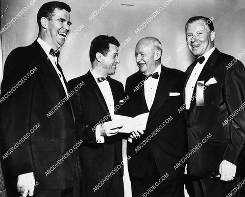 Dennis Day, Jackie Cooper, Mayor Sam Yorty, George Murphy candid at some event 7022-034